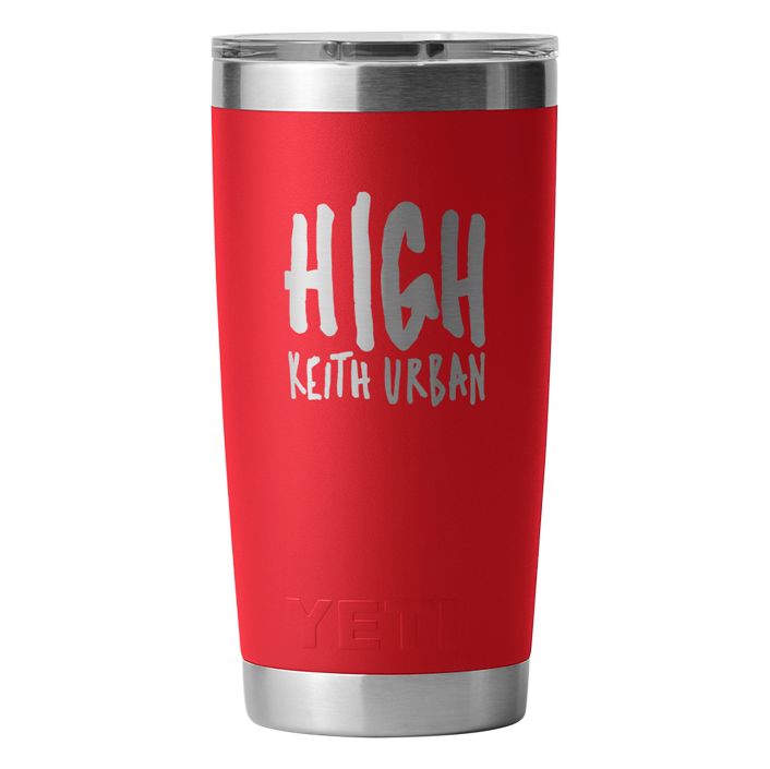 HIGH Yeti Rambler 20oz Tumbler in Rescue Red