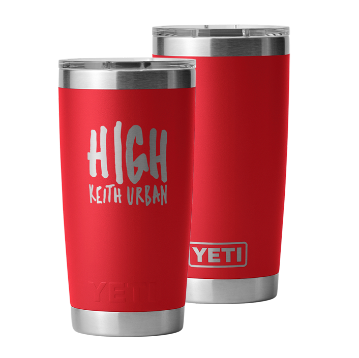 HIGH Yeti Rambler 20oz Tumbler in Rescue Red